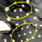 Anne Klein Black Structured Double Handle Dome Satchel Purse Bag Photo 8