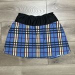 SparkleSkirts 15” High Rise Blue Plaid Running Tennis Skirt Skort Size Medium Photo 4
