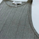Derek Lam  10 Crosby Rheya Knit Crop Top Metallic Silver Gray XS Photo 7