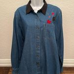 Classic Elements Vintage Fall Denim Button Down Photo 0