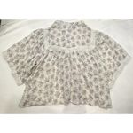 Karlie  Womens Lace Cotton Floral Flowy Oversized Top Size Medium Photo 8