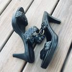 Coach  Black Woven Leather Sandals🖤🖤 Photo 3