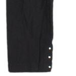 Roz & Ali  black solid millennium tummy panel pull on ankle pants . Like new Photo 3
