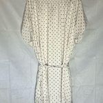 Summersalt  White Pink Blue Polkadot Short Sleeve Smocked Ruffle Neck Dress 2XL Photo 1