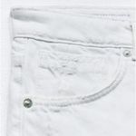 ZARA RIPPED TRF DENIM Jean MINI SKIRT White Size S NEW Photo 12