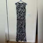 New Directions Black and White Ruched Jumpsuit Size L Photo 2