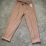 No Comment New  NY.LA strip pleated waist elastic waist pants, size xl Photo 2