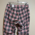J McLaughlin Yara Pant Winthrop Plaid Cream Black Red White Size 6 Photo 10