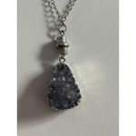 Avenue  Purple Druzy Pendant Necklace NWT Photo 2