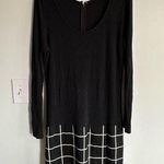Banana Republic Black and White Checkered Skirt Dress Photo 0