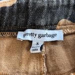 Pretty Garbage Cow Print Jeans Size S Brown & Black Photo 4