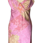 Sabo Skirt Sabo Catriona Mini Satin dress Pastel Pink Florent Patchwork print Size 8 Photo 0