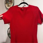 St. John  Red Knit Dress Size Small Photo 8