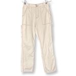 Simple Society  Y2K White Cargo Jeans Sz 5 Photo 1