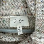 Jessica Simpson  Soft Cowl-Neck Knit Ivory Multi-Color Sweater Size Small Photo 4