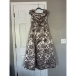 Alex Evenings  Purple Mauve Roses Floral Off Shoulder Gown Dress Wedding Prom Photo 3