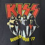 Urban Outfitters Kiss World Tour T Shirt Black Large L Graphic Tee Photo 4