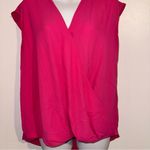 Halogen Pink Faux Wrap Around Top Bright Pink Size Medium Photo 11