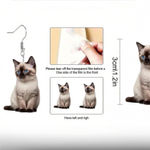 1Pair Cute Siamese Kitten Acrylic Earrings Women's Sweet Style Cat Earrings Material PMMA These cute Siamese kitten acrylic earrings feature a sweet style design that is perfect for cat lovers. The multicolor earrings are handmade in China and showcase a dangle/drop style, making them a fun and adorable accessory for any outfit. The earrings are easy to wear with a hook closure and are a unique addition to any jewelry collection. Multiple Photo 2
