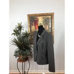 Worthington  Women Gray Blazer 12 Notched Lapels 2-Buttons Closure Executive Photo 3