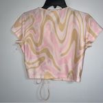 Urban Outfitters  UO Daisy Lace-Up Cropped Shirt Top Size M Medium Photo 3