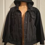 Kancan 2XL Black Denim Jacket with Hoodie Size 2X Photo 3