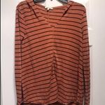 Rag Poets  striped pullover with hood Photo 0