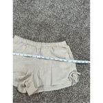 Hollister NWT  Linen-Blend Side Bow Soft Shorts Light Brown Beige XXS Pull on Photo 9