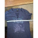 Modern Lux Size Small  Lace up womens music themed Shirt Photo 3