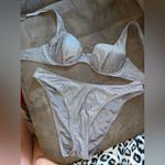 Silver Glitter Bikini Set Size M Photo 4