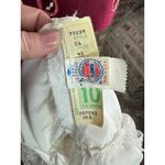 Wedding dress 1970s boho bishop sleeves ruffle train white cream Size 10 Photo 11