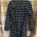 Banana Republic  Navy and White Striped Coat Photo 1