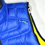 Lauren Ralph Lauren Puffer Vest Womens 2X Royal Blue Yellow Full Zip Pockets LRL Photo 1