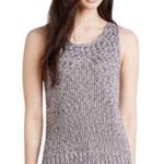 Anthropologie Angel of the North Knit Sweater Tank Top Size Medium Gray Photo 0