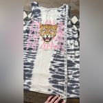 Torrid Black and White Tie-Dye def leopard Tank Top Photo 6