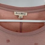 Jane and Delancey  Pink velvet heart Sweatshirt lightweight M casual pastel Photo 4