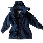 Head Skiwear winter skiing jacket coat puffer vintage hooded black size 10 Photo 2