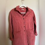 Marine layer ‎ Charlie Utility Jumpsuit Rosewood Sz Medium in Burnt Salmon Orange Photo 4