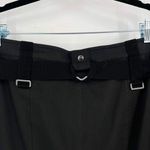 Marella Flat Front Classic Straight Pencil Skirt Charcoal Black Size 8 Back Zip Gray Photo 5