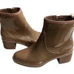 Kate Spade KATE SPADE NEW YORK Womens Beige Back Pull-Tab Puddle Block Heel Rain Boots 11 Photo 0