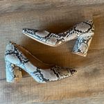 VICI  Jasmin Snakeskin Multi Pointed Toe Heels Photo 1