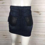 Guess  Premium Leather & Denim Skirt Photo 1