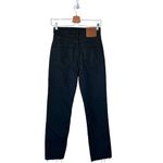 ZARA NWT  Women’s Jeans Womens Size 4 Black Hi Rise Straight Leg Dark Wash Denim Photo 1