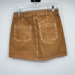 American Eagle Short Skirt Womens 4 Utility Corduroy Brown Festival Boho Hippie Photo 2