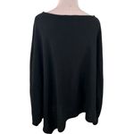 KAVU  Wilhelmina Asymmetrical Black Sweater Dolman Long Sleeve Top Size One Size Photo 4