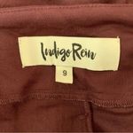 Indigo Rein  Burgundy Crop Super High Rise Paperbag Waist Pants Trendy Size 9 Photo 4