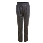 Kut From The Kloth NWT Lessie Coated Denim High-Waist Pleated Pants Faux Leather Photo 6