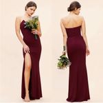 Dress the Population Fernanda Strapless Evening Gown Burgundy XLarge Photo 2