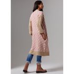 Anthropologie By Patrice Geometric Open Front Long Duster Cardigan Sweater XS Photo 5