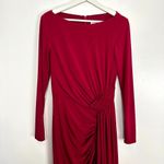 Mac Duggal  Long Sleeve Jersey Evening Gown in Berry Size US 6 Photo 2